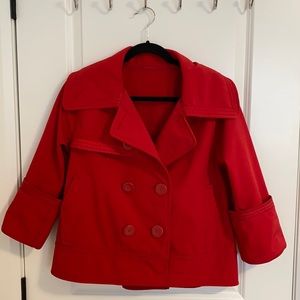 Lululemon Red Cropped Jacket